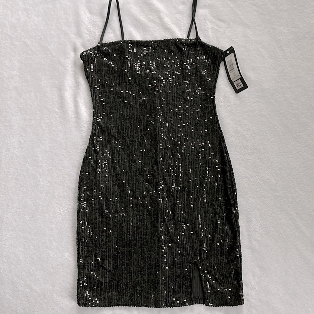 NWT Black sequin dress